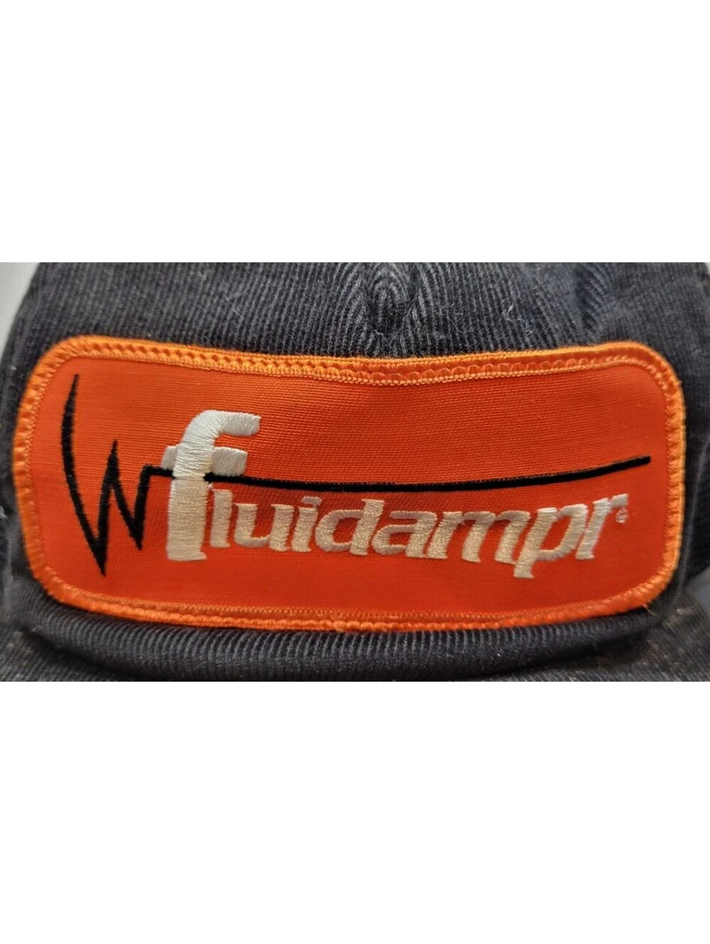 Fluidampr Black Snapback Embroidered Adjustable Cap Hat Mesh Back Made in U.S.A